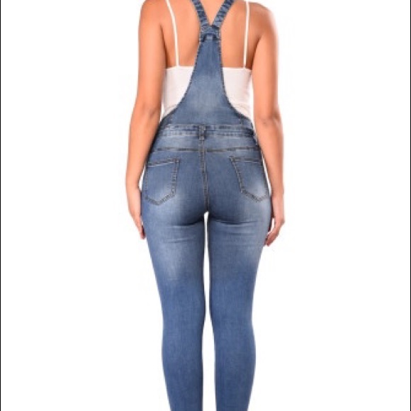 Hp!🎉 NEW!! Distressed Denim overalls 💙 - Picture 10 of 14